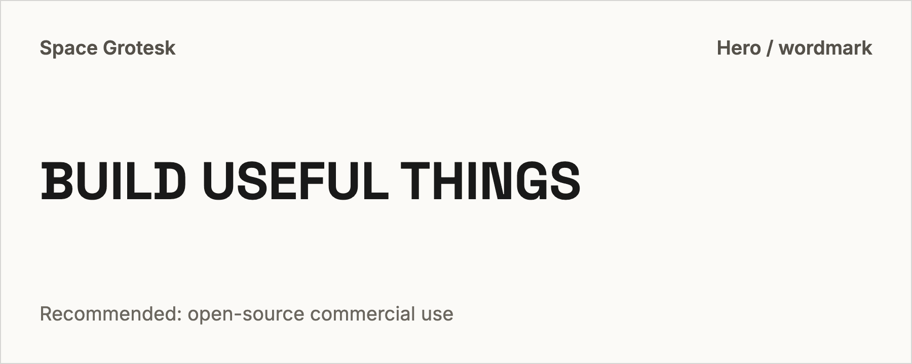 Space Grotesk 字体预览